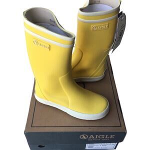 Aigle Lolly Pop Yellow Jaune Blank US Size 13